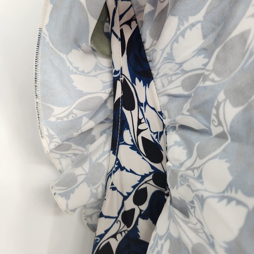 NWT Bloomchic Navy White Floral Roses Ruffled Plus Midi Dress Women's‎ 18/20 - Picture 6 of 9